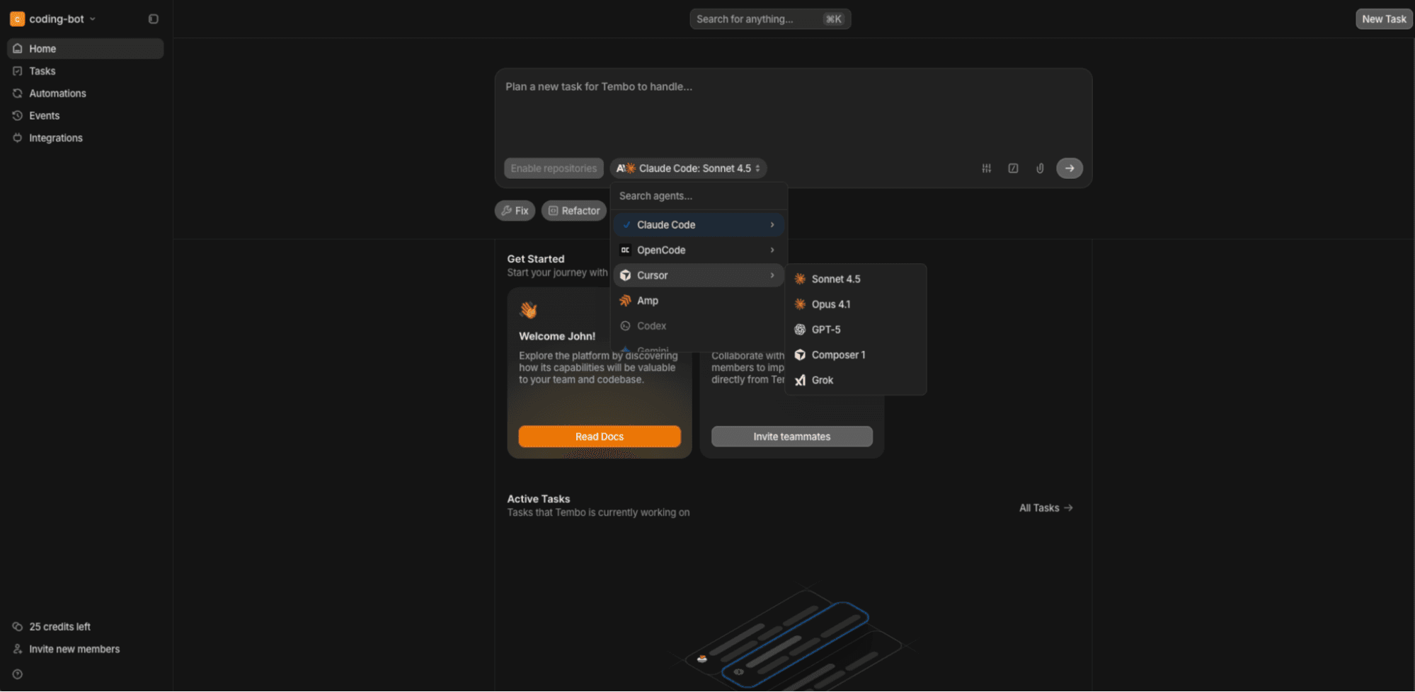 Coding bot screenshot