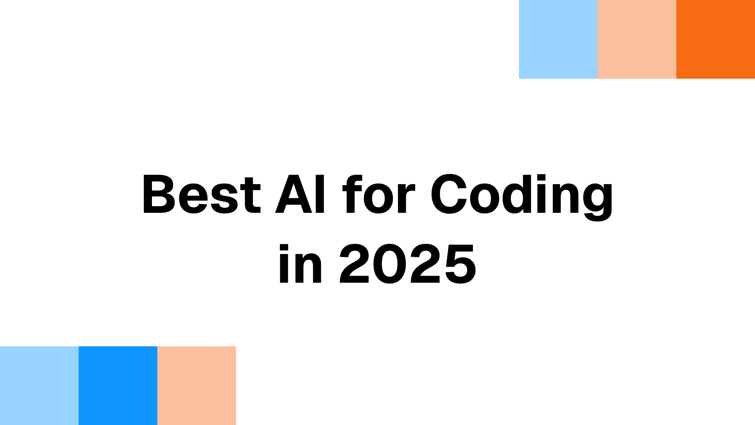 Best AI for Coding in 2025