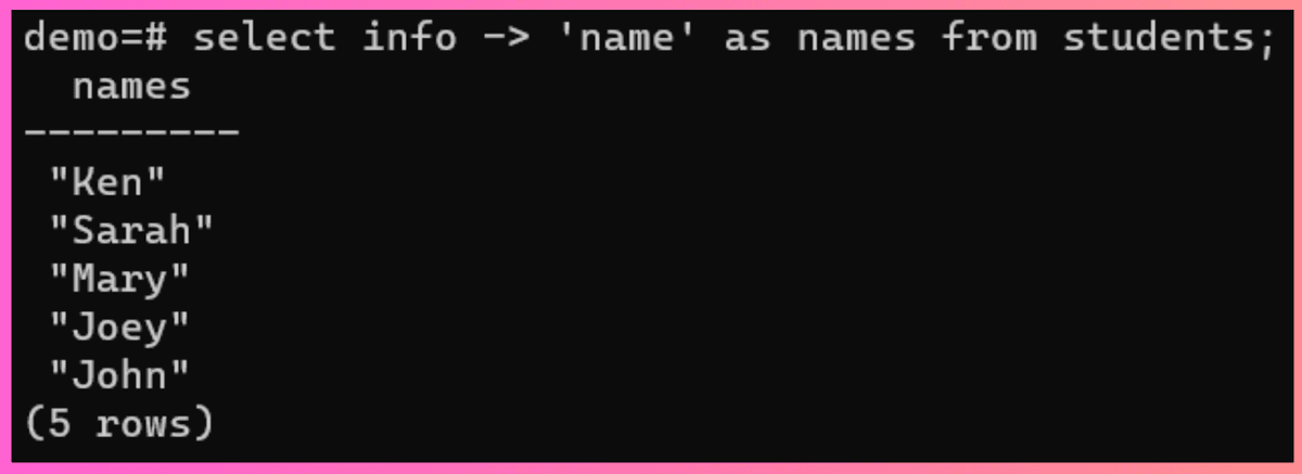 JSON Operator 1