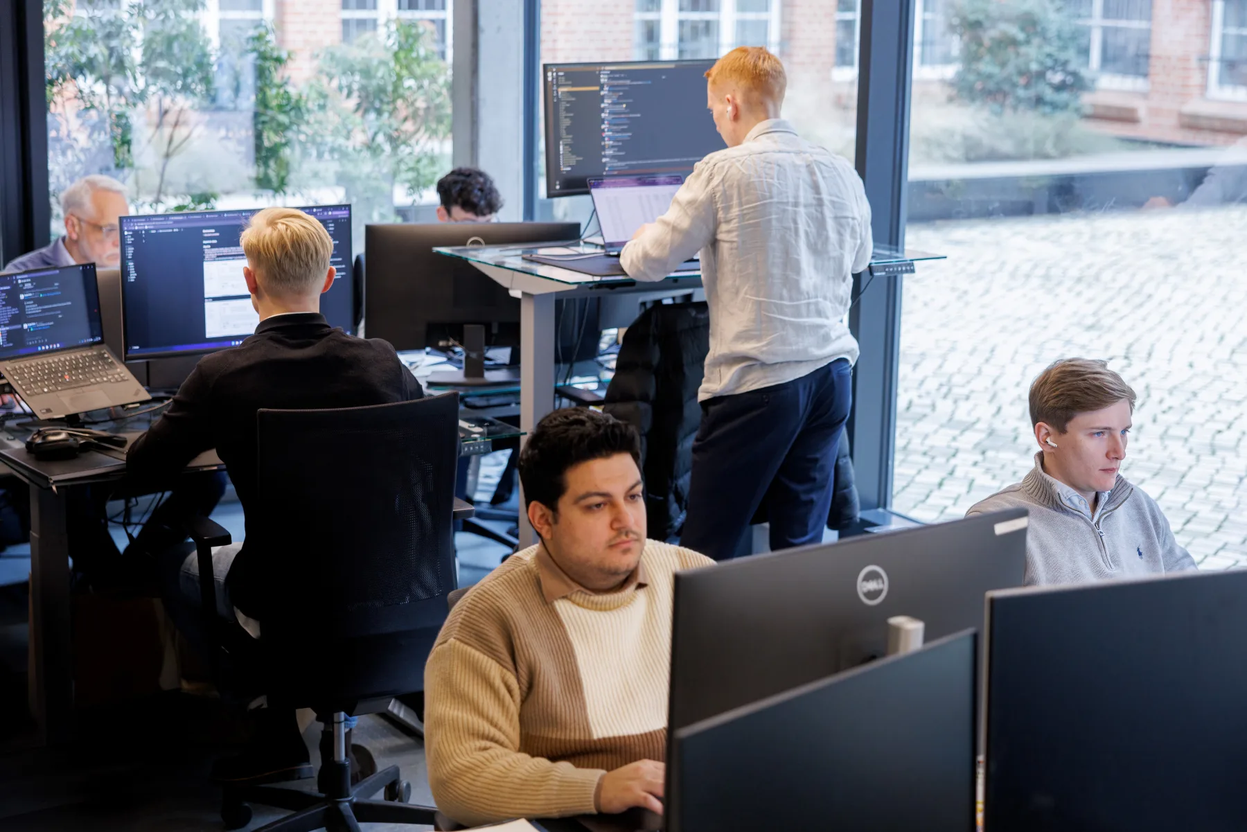 Integral engineers working in their office
